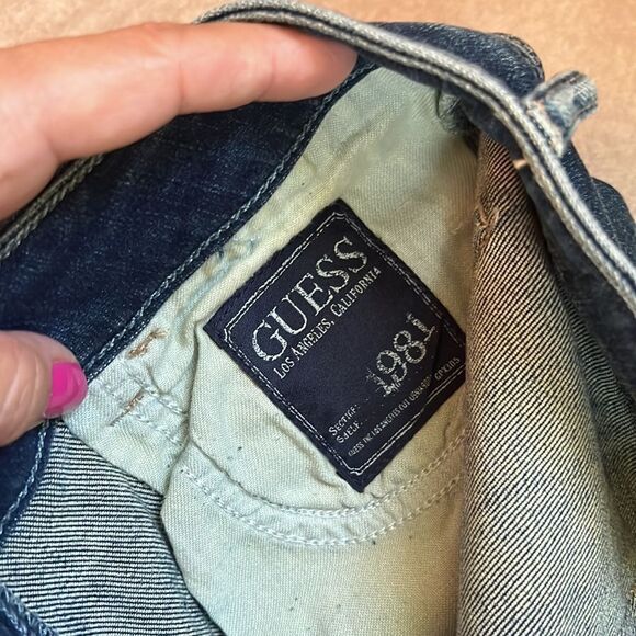 *Guess* NWT Sz 25 1981 Stretch Ankle Zip Crop Ankle Jeans - Picture 7 of 14